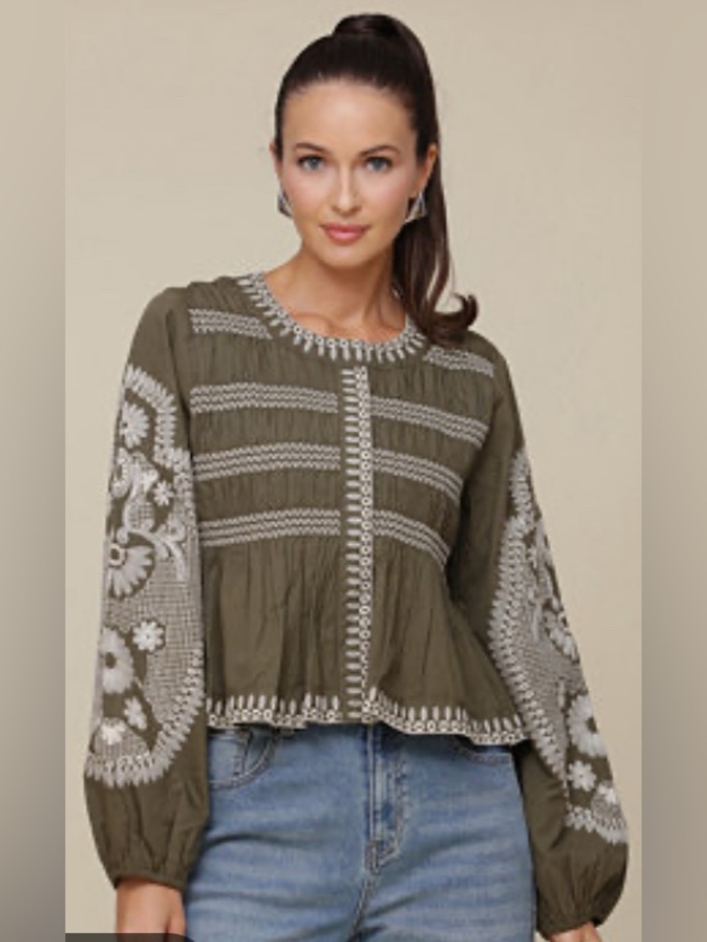Avec Les Filles Anthropologie embroidered jacket NWT